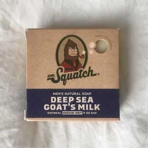 Dr. Squatch Men's Natural Soap DEEP SEA GOAT'S MILK Oatmeal Medium Grit 5oz Bar